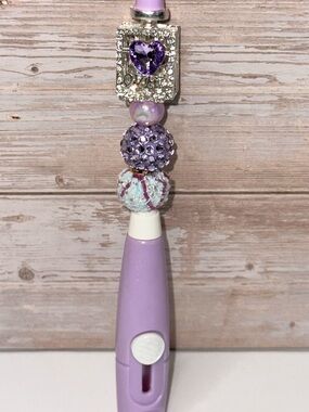 Lavender Beaded Custom Made Box Cutter